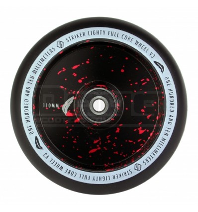 Paspirtuko ratukas Striker Lightly Full Core V3 Black/Red