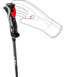 Kalnų slidinėjimo lazdos Leki Carbon 14 3D