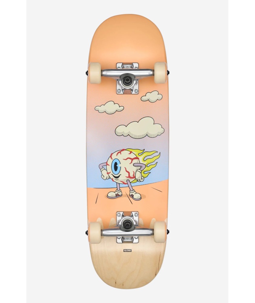 Globe Kids Wide Mini Flaming Eye 7.9 skateboard