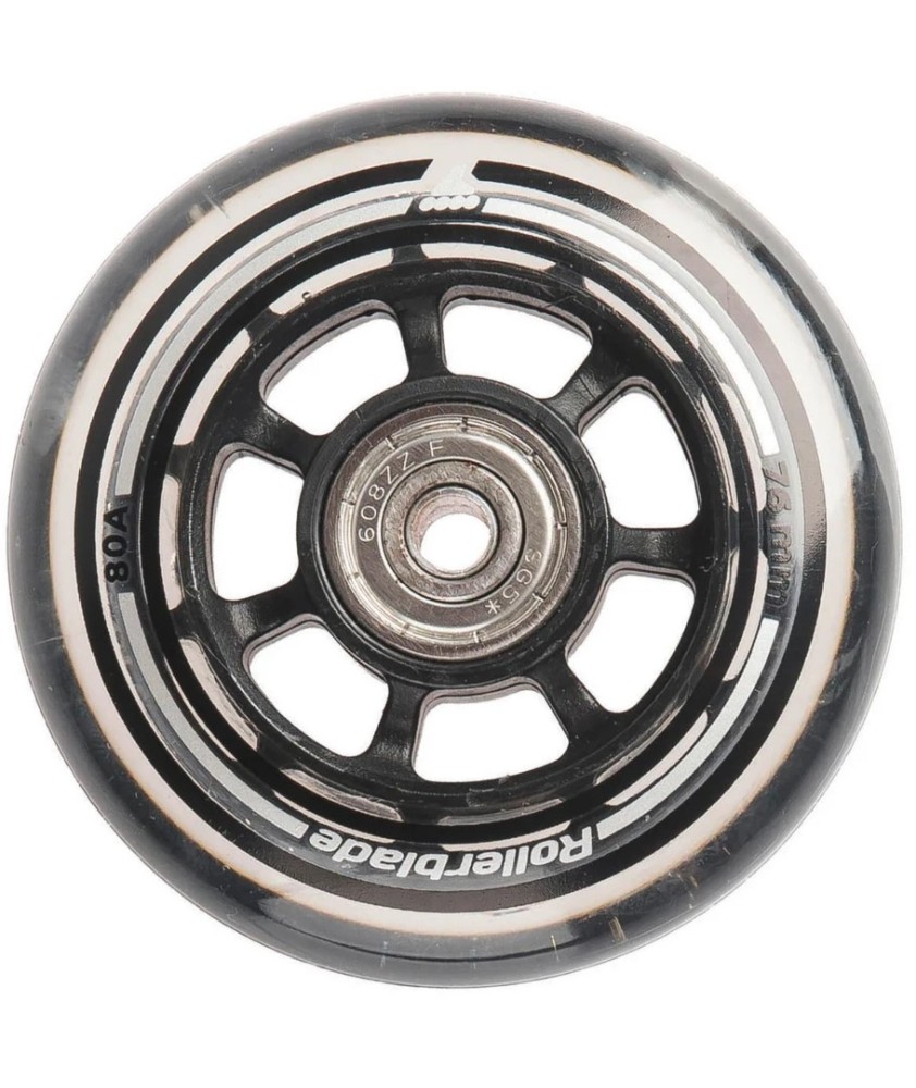 Rollerblade 76mm 80A SG5 inline skates wheels with bearings