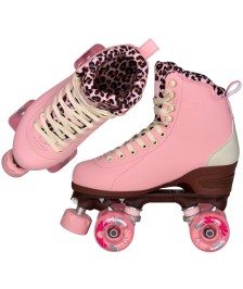 Chaya Miyu Pink Leopard quad skate