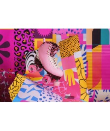 Chaya Miyu Pink Leopard quad skate