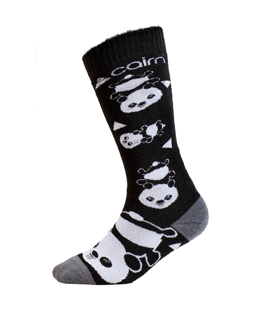 Cairn Spirit Junior Black Panda slidinėjimo kojinės